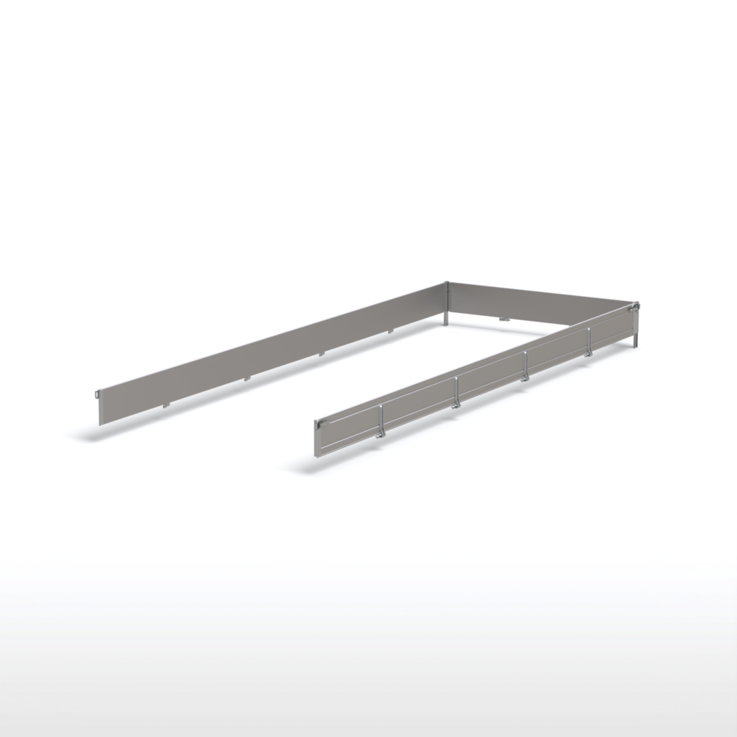Aluminijumske stranice 6021/600, visina 300 mm, Universal – komplet: prednja, leva, desna