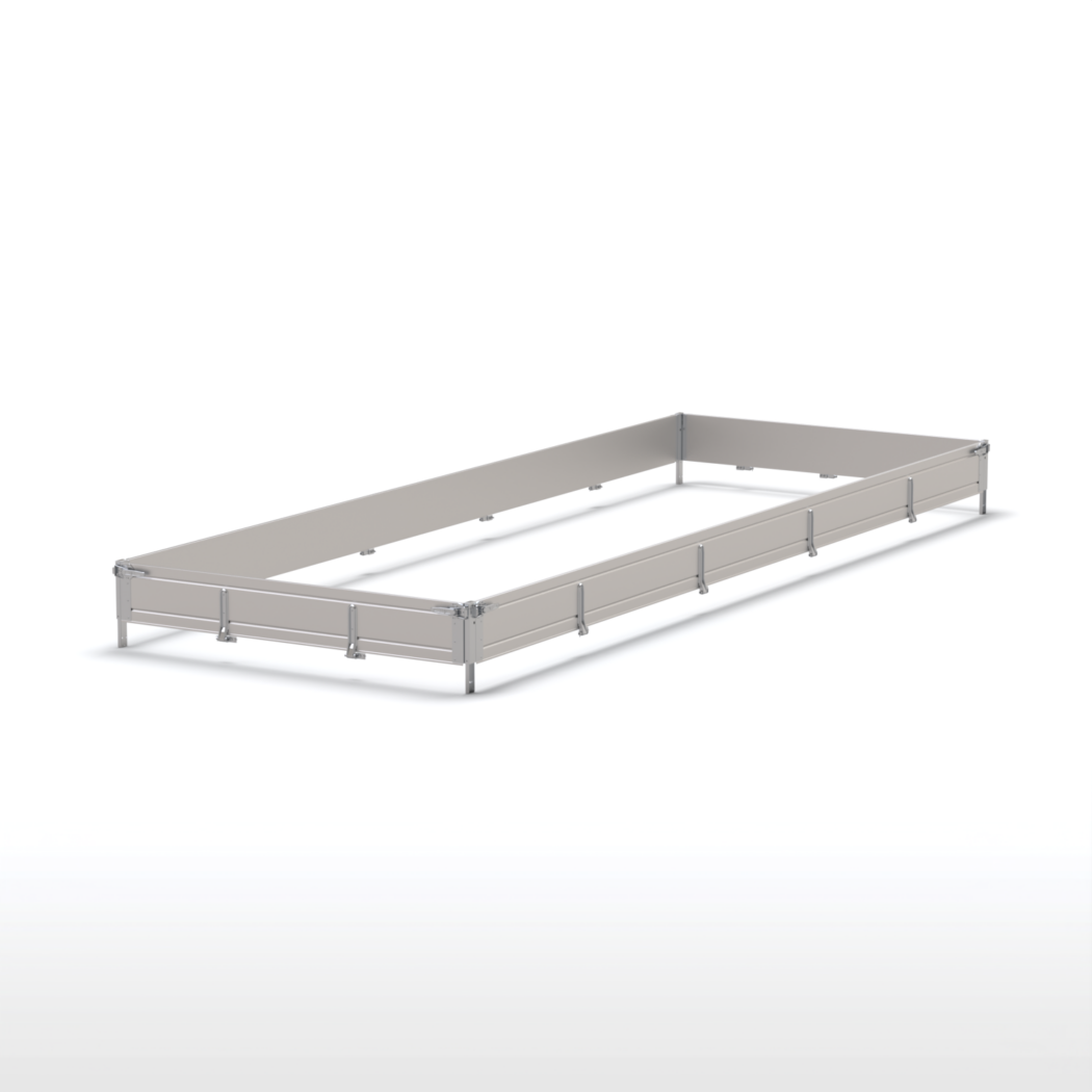 Aluminijumske stranice 6021/600, visina 300 mm, Universal – komplet: prednja, zadnja, leva, desna